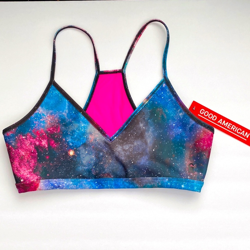 Good American Galaxy Sports Bra Size 4 (XL) NWT